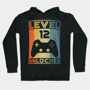 Level 12  Video  12th Birthday Gaming Hoodie